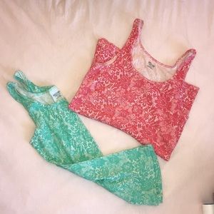Floral tank set